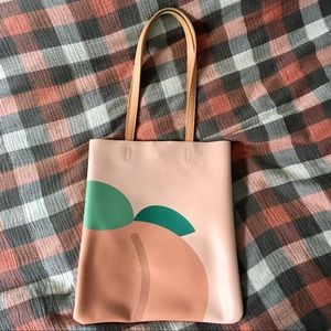 Miniso Peach Tote Bag